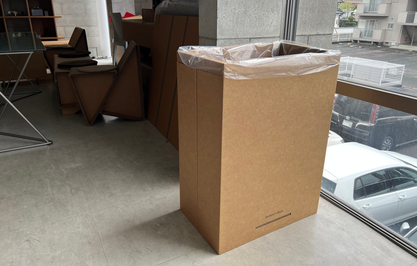 イベント用大型90L角形ごみ箱